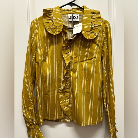 Anthropologie Tops - Just Female Ruffle Blouse for Anthropologie & Free People NWT Size Medium